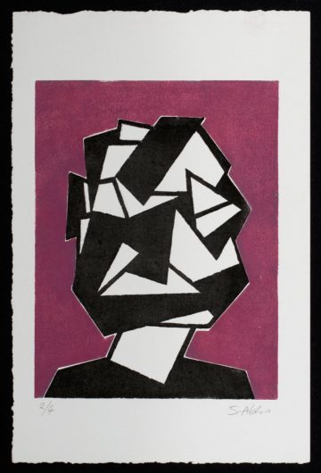 Linogravure, Prisme de tête, de Sebastian Abbo