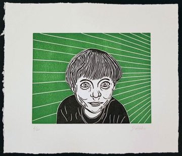 Linogravure, Le petit prince, de Sebastian Abbo