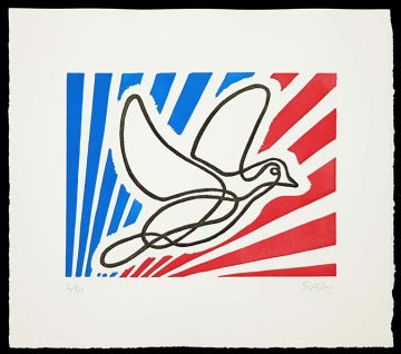 Linogravure, Liberté, de Sebastian Abbo