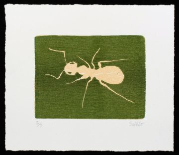 Gravure sur bois "Fourmis III" de Sebastian Abbo
