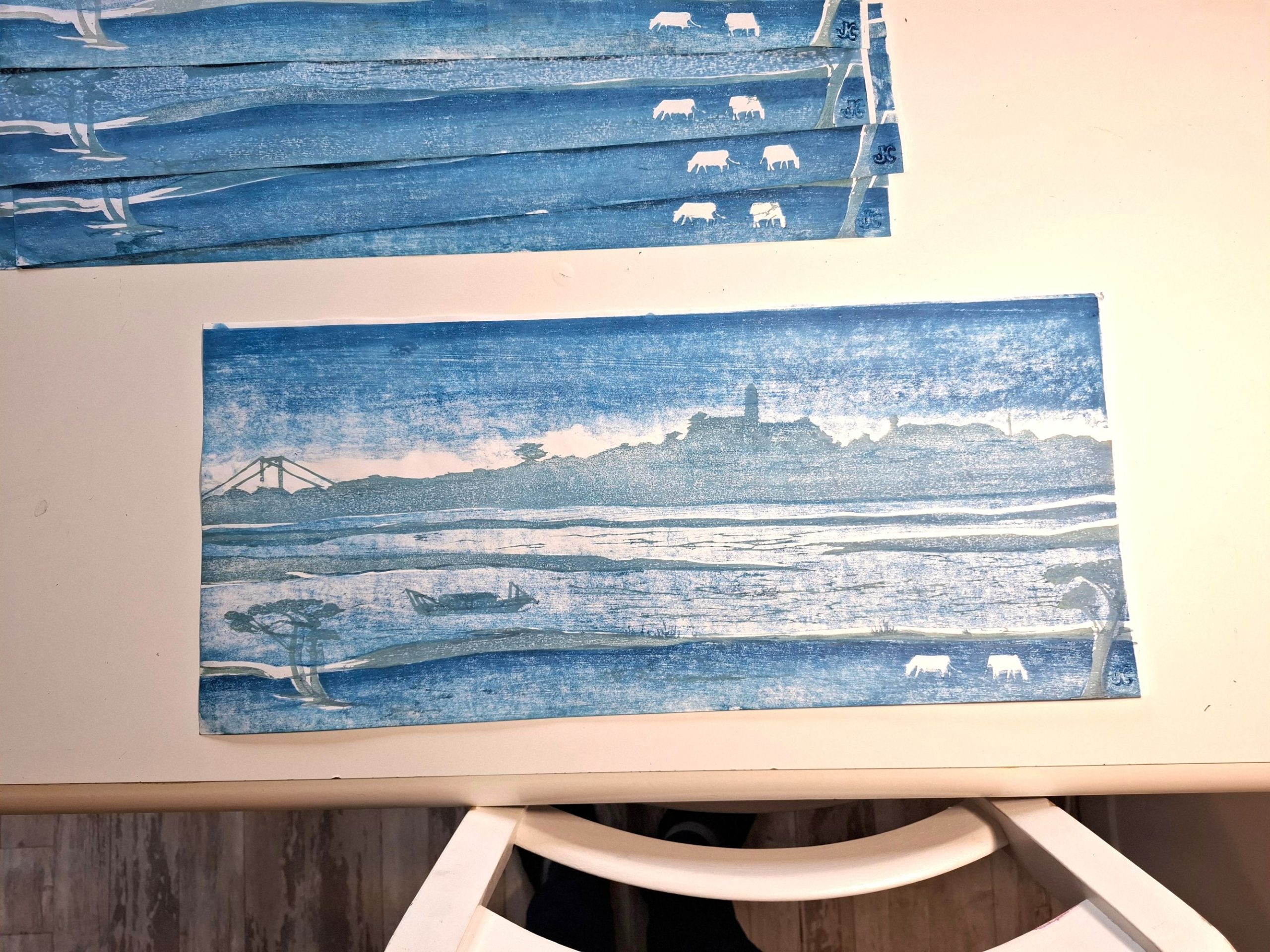 Vue du Mont Glonne. Bleu – Image 2