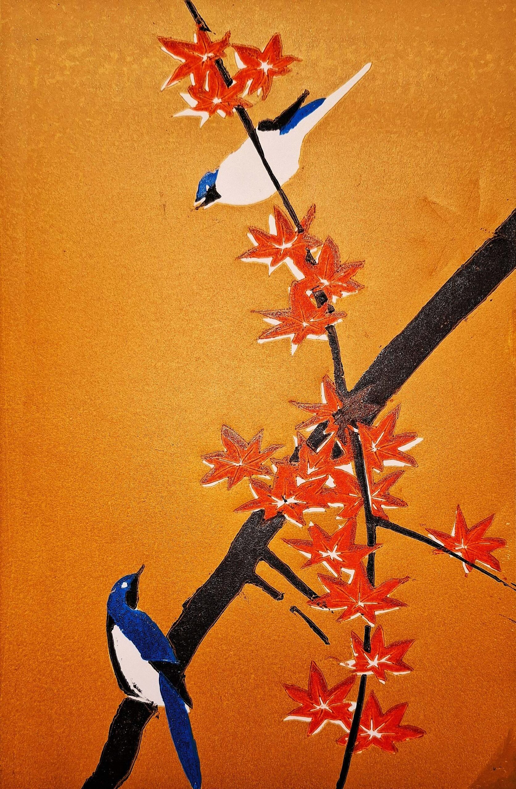 Oiseaux dans l'érable